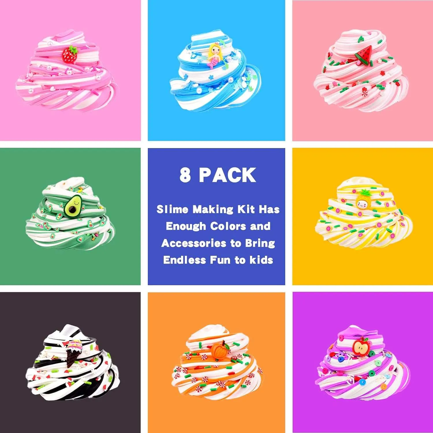 12Pack Scented Butter Slime Kit Perfect Play  Gift for Kids