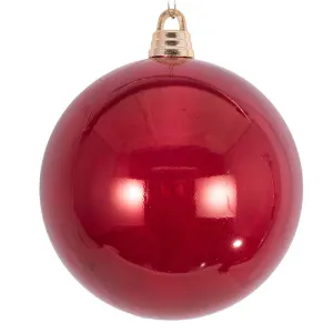 30cm Giant Pearl Red Bauble Tree Ornament