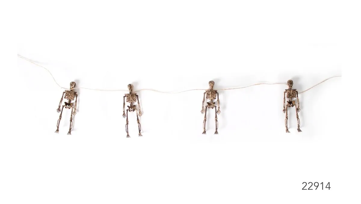 4pcs Halloween Hanging Skeleton Garland