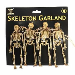 4pcs Halloween Hanging Skeleton Garland