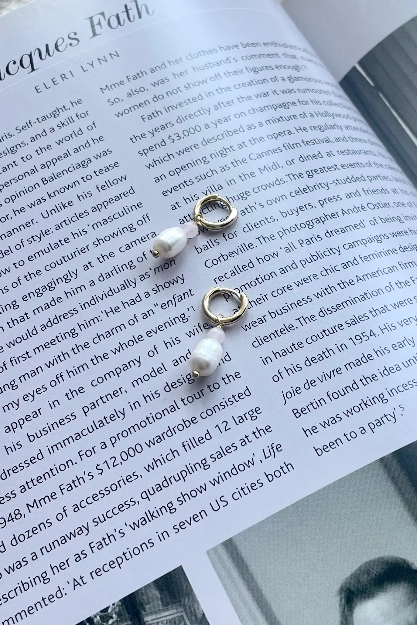 Bead & Freshwater Pearl Mini Hoops