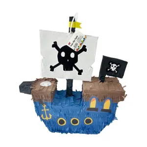 Blue Pirate Ship Pinata