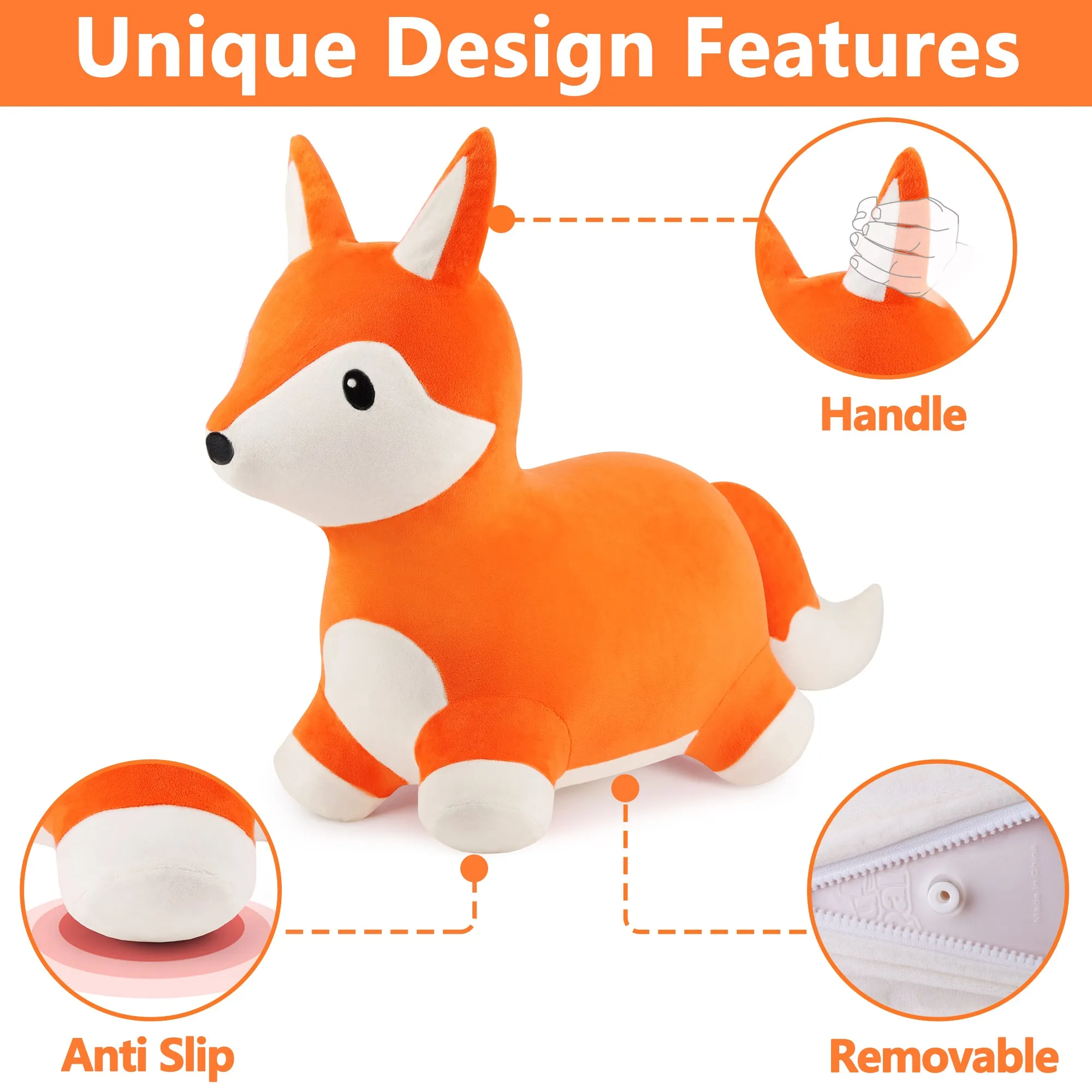 Bouncy Pals Orange Fox