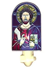 Christ Blessing Night Light