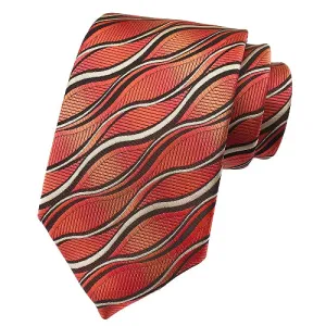 Classy Men Fire Flame Silk Tie