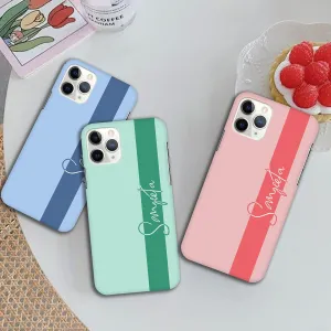 Colorfull Customize Name Printed Matte Phone Case Cover