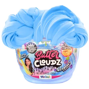 COMPOUND KINGS Fluffy Butter Cloudz Compound Bucket For Girls & Boys | Sensory Toys | Non-Toxic & Non-Sticky | Stress Relieving Tactile | (Bright Blueberry)