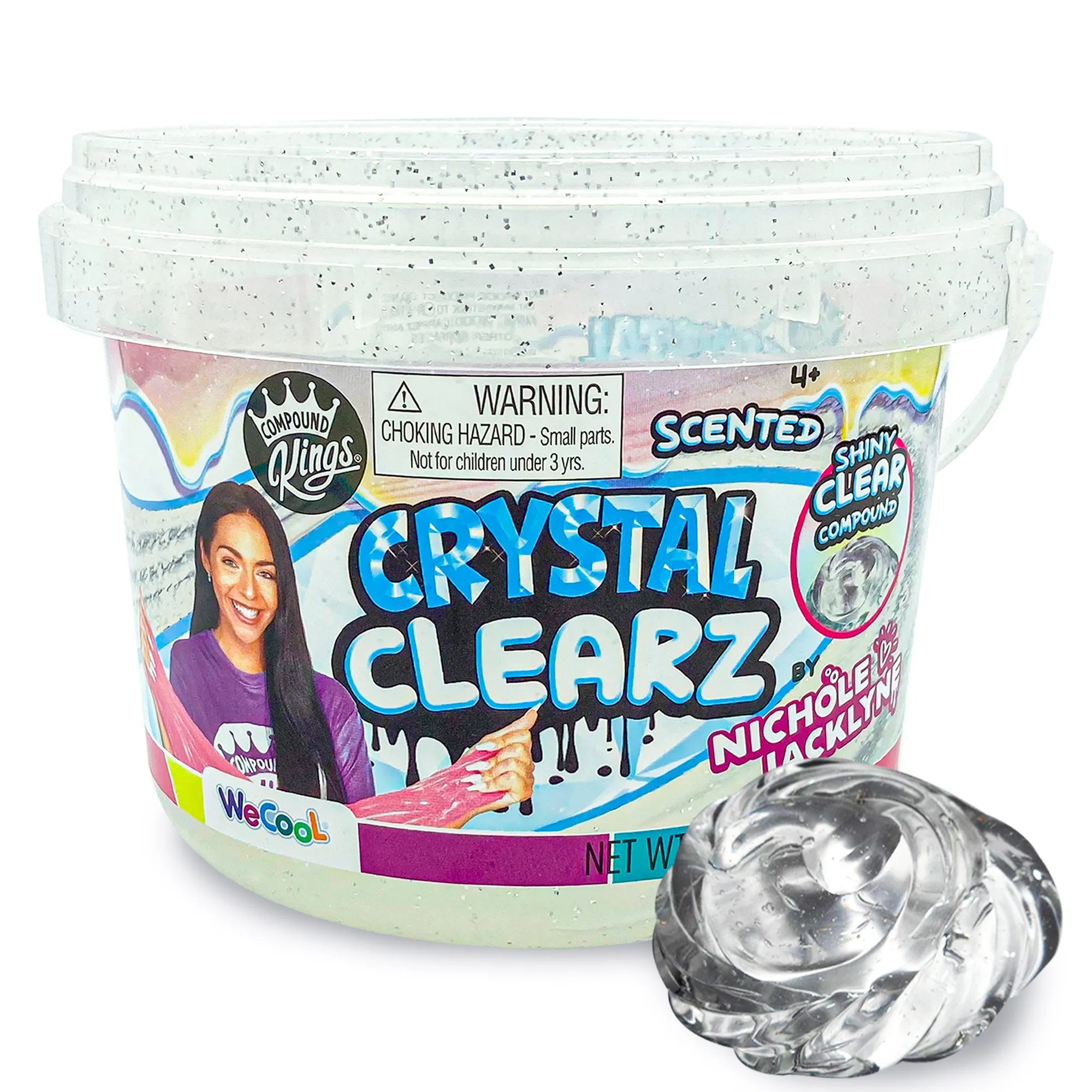 COMPOUND KINGS Scented Crystal Clearz Slime Bucket by Nichole Jacklyne