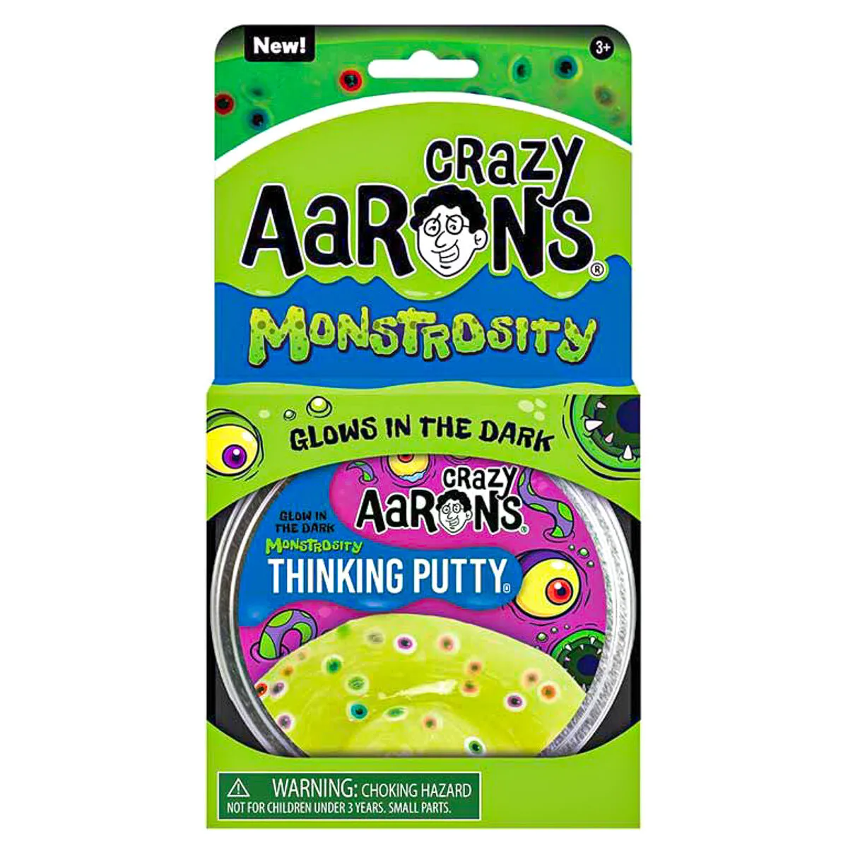 Crazy Aaron’s Monstrosity Glow in the Dark Thinking Putty