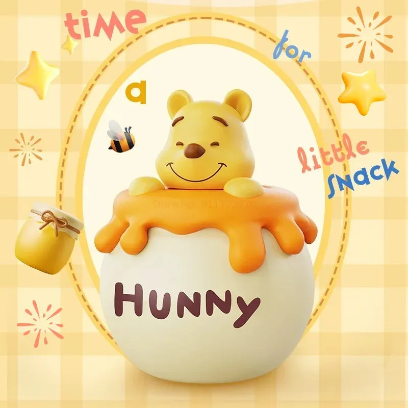 Disney Winnie The Pooh Bee Jar Shape Night Light – Creative Cute Silicone Soft Light for Kids