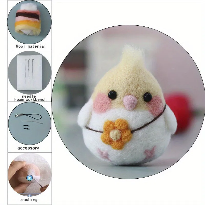 DIY Small Animal Wool Felting Kit Materials Needles Instructions  More