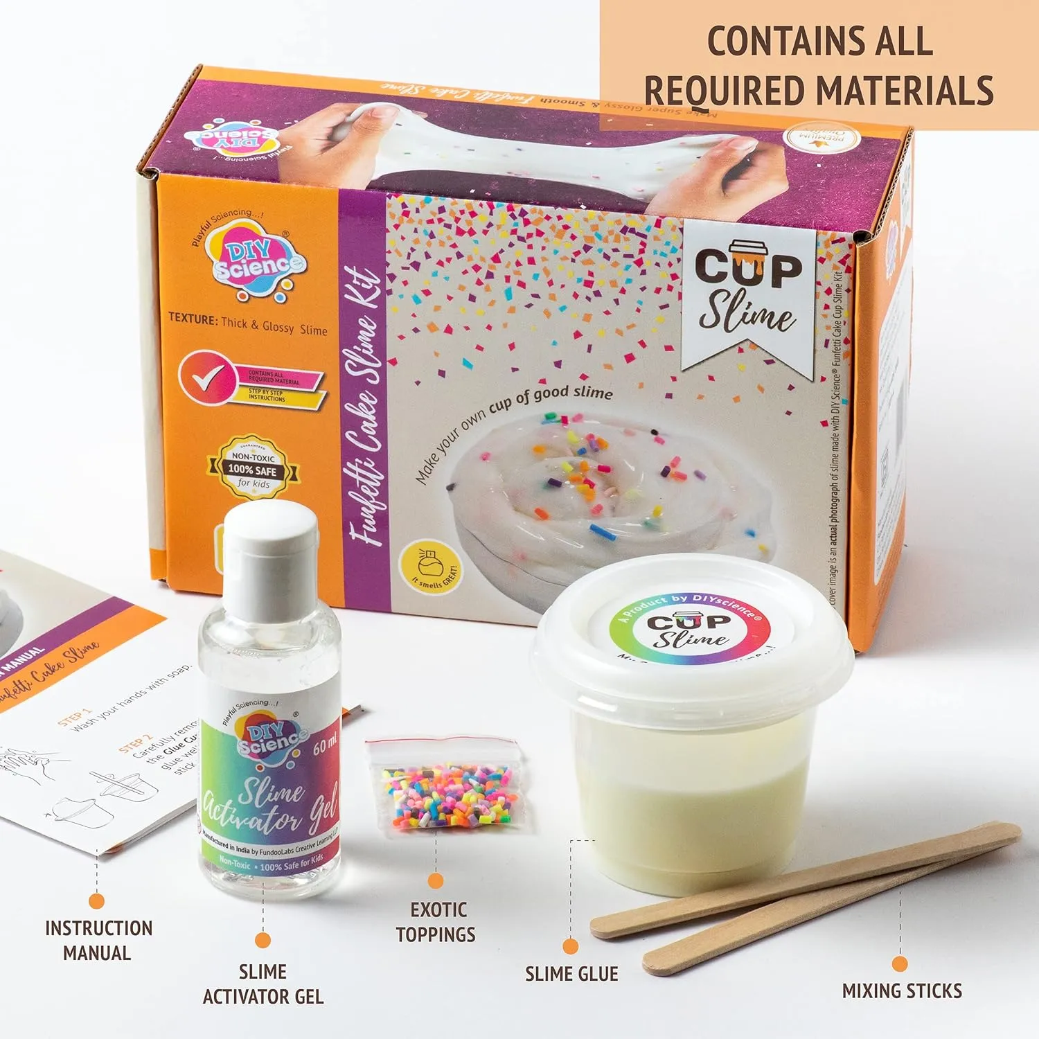 DIYScience Aqua Pearl Slime Kit