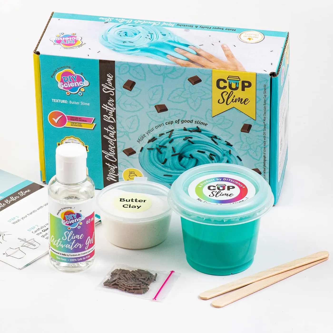 DIYScience Mint Chocolate Butter Slime Kit