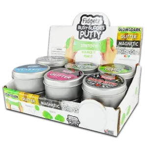 Fidget Slime Putty Assortment - 12 Pieces Per Retail Ready Display 23802