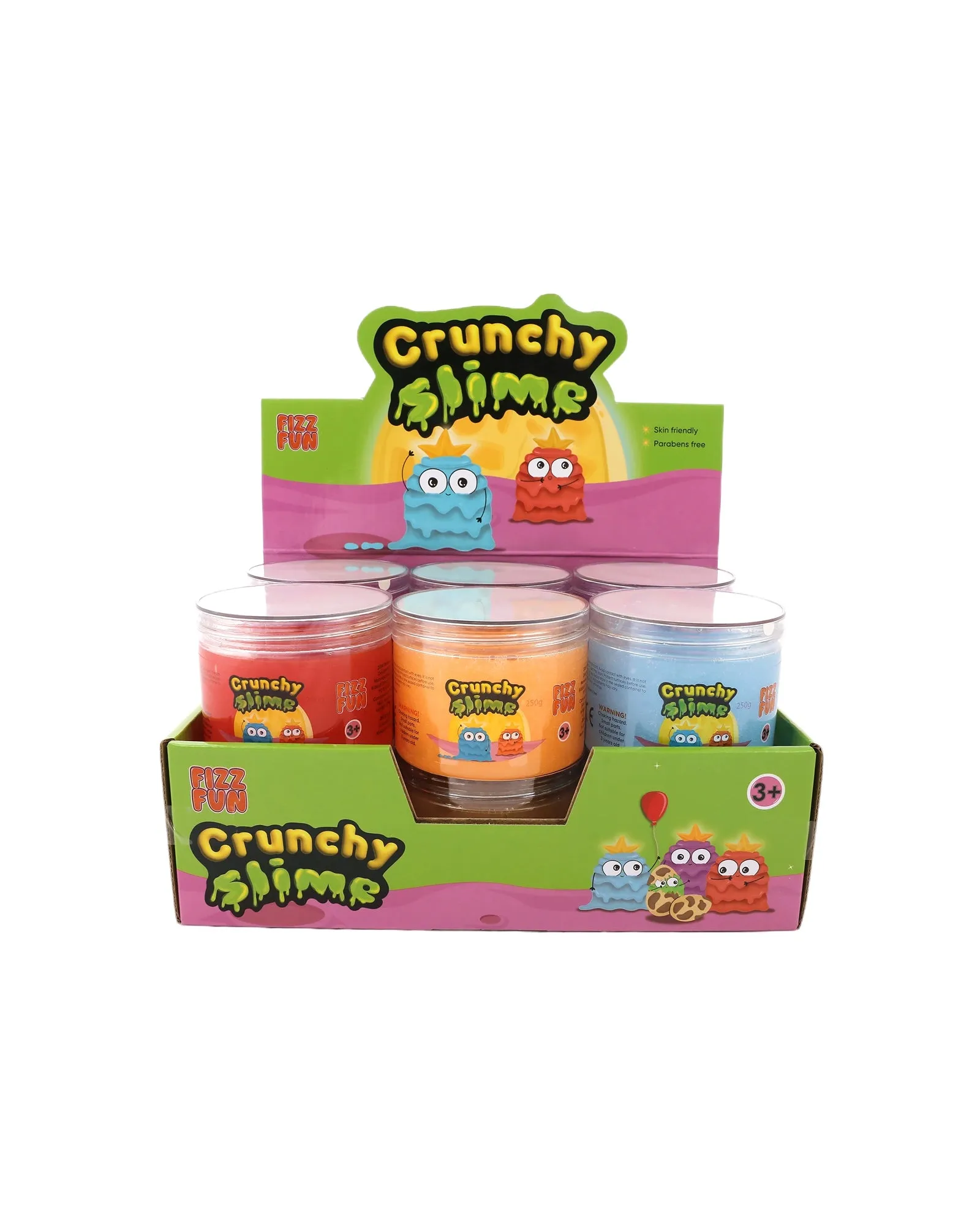 Fizz Fun Crunchy Slime 250g - 4 Assorted