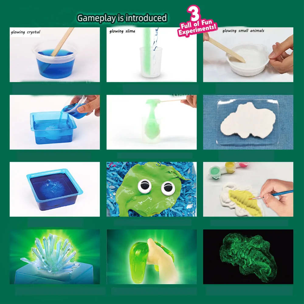 Funny Luminous Crystal Experiment Set Educational Toys, TO0022