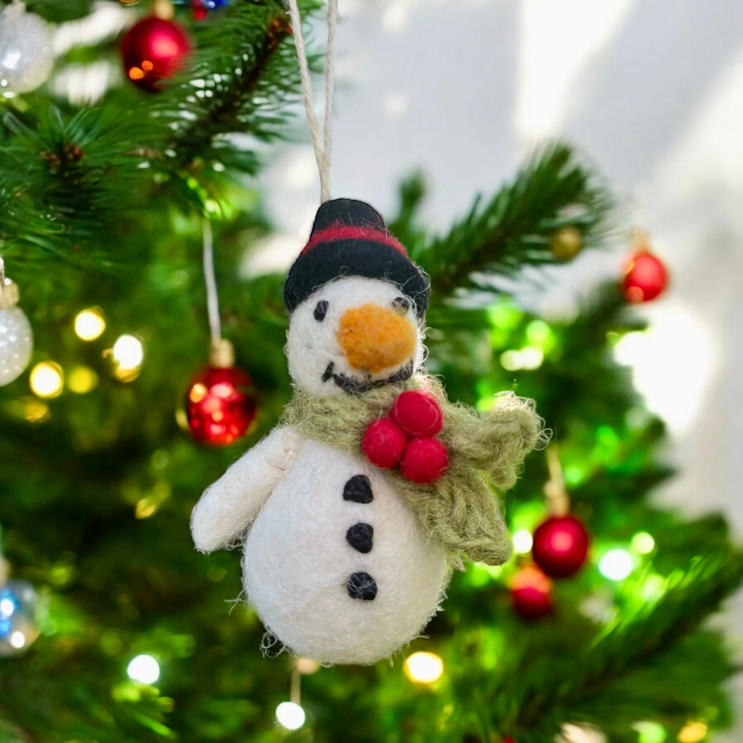 Hand Made Snowman Christmas Decoration