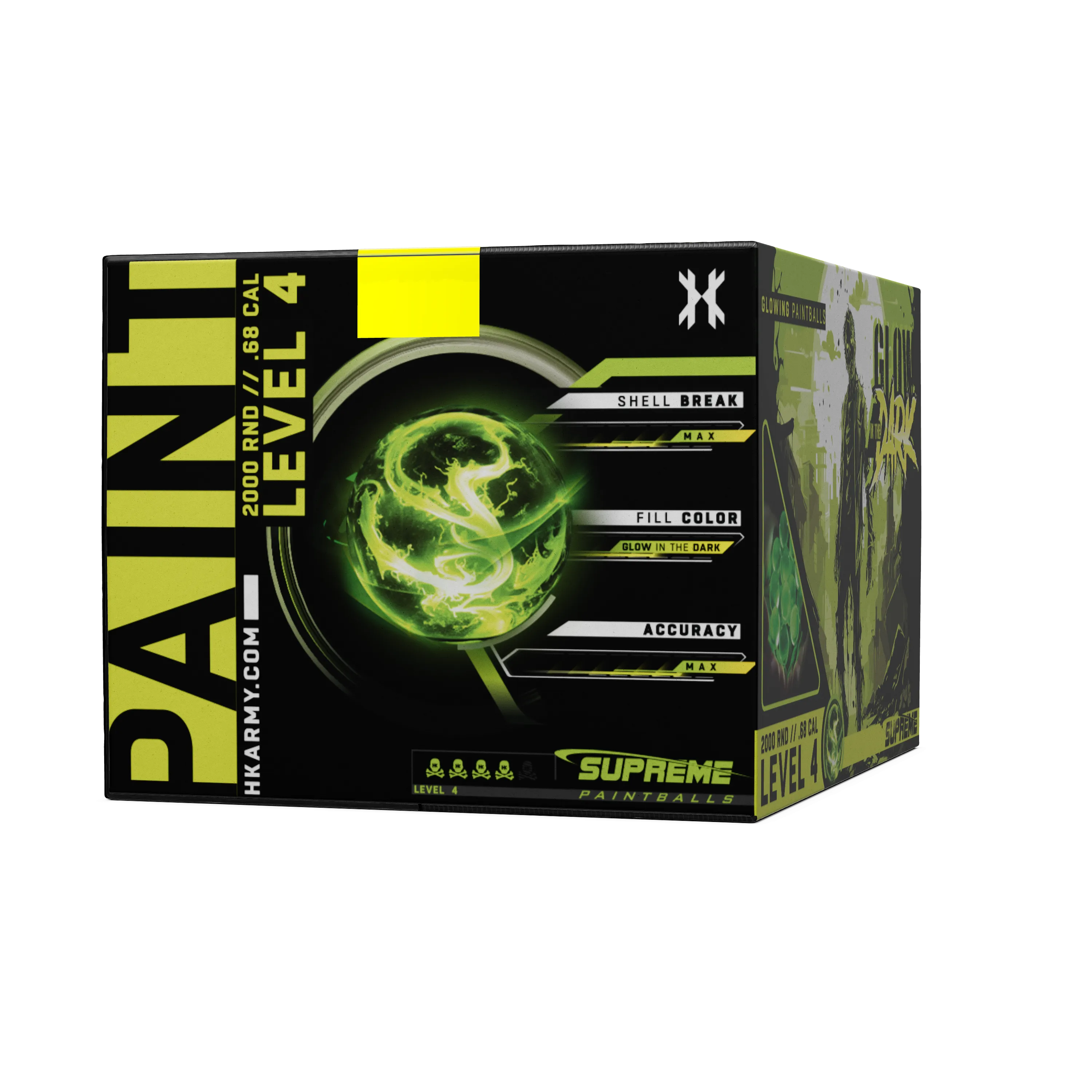 HK Army Glow-In-The-Dark Paintballs - 2000 Rounds