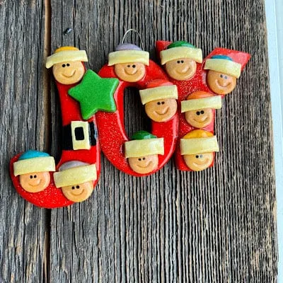 Joy family Large Christmas Ornament