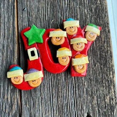 Joy family Large Christmas Ornament