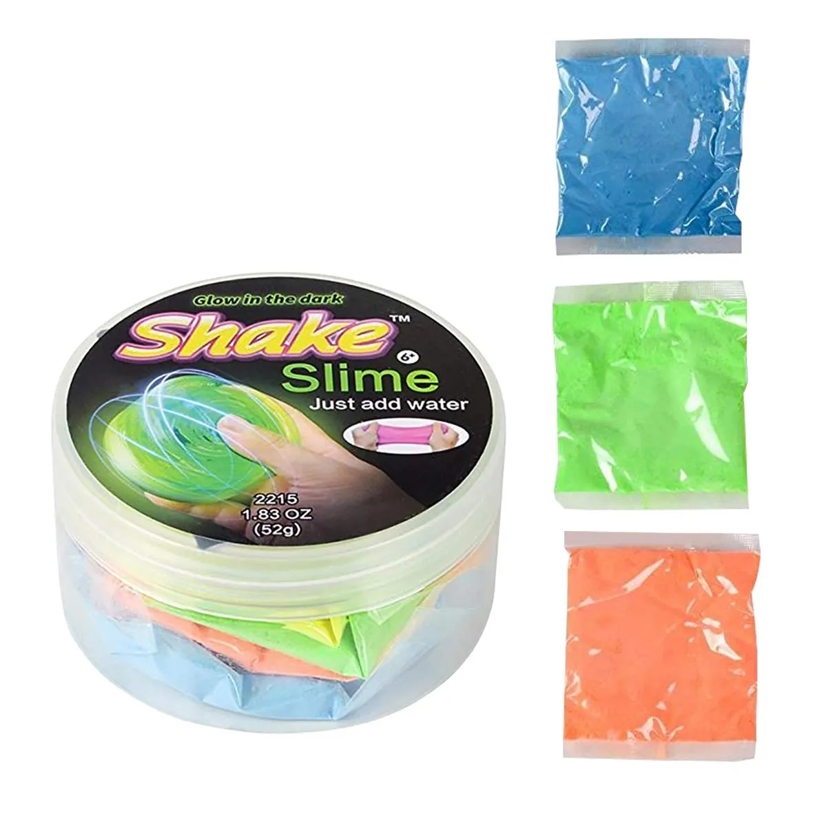 Kicko DIY Slime Kit - 4 Pack, Glow in the Dark Slime Putty Colorful Toys for Kids - Just