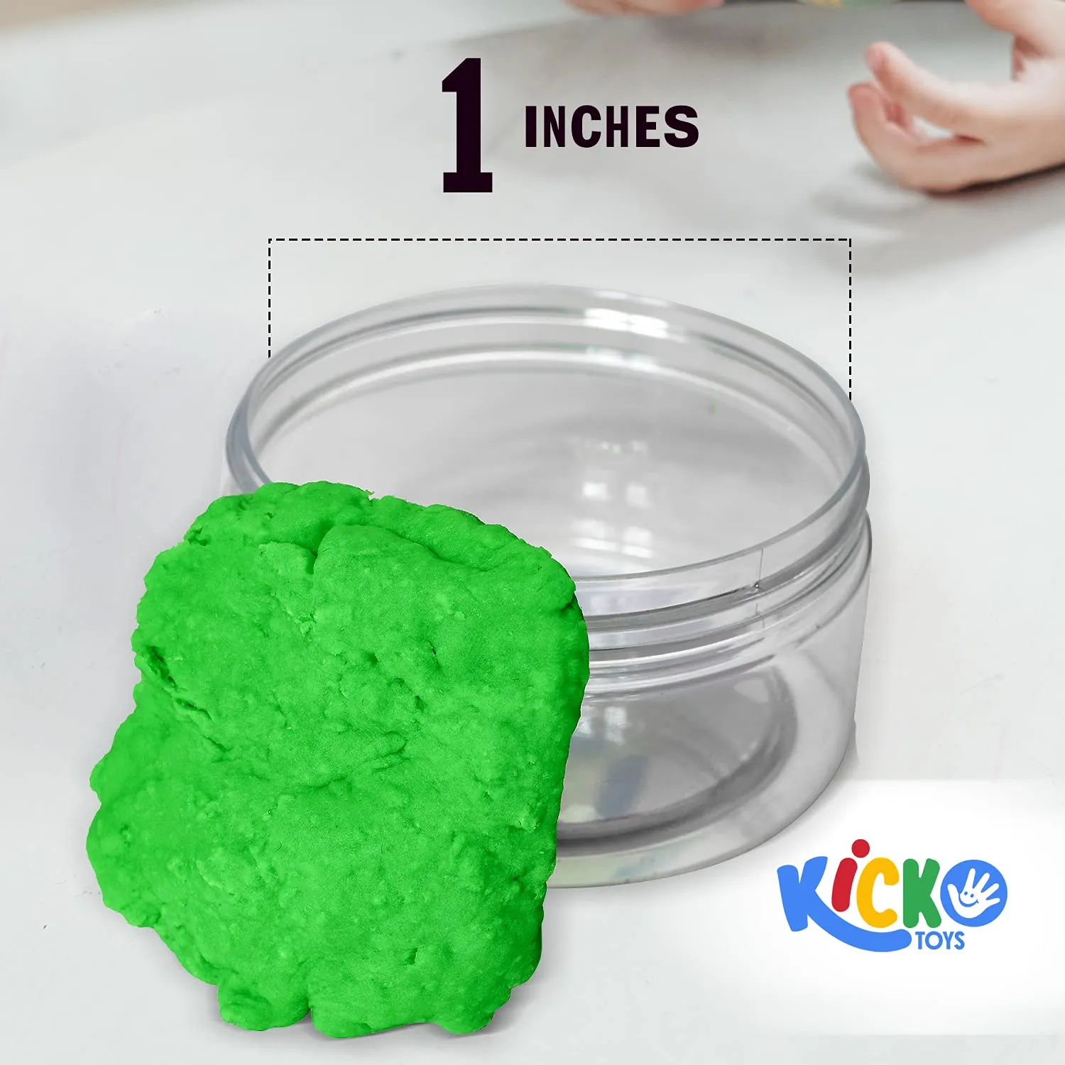 Kicko Make Your Own Neon Slime DIY Kit - Neon Slime Colorful Toys for Kids - 2.4 Inches