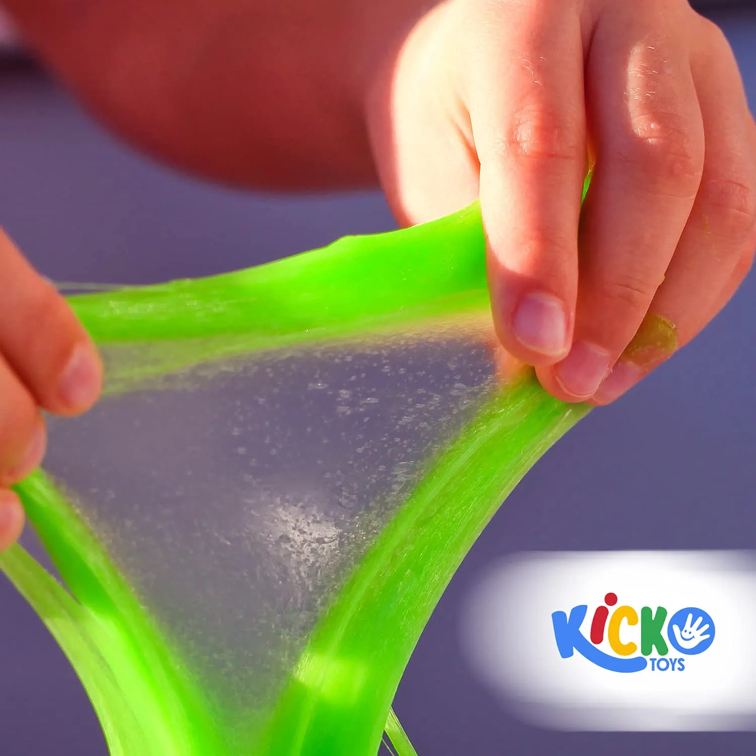 Kicko Make Your Own Neon Slime DIY Kit - Neon Slime Colorful Toys for Kids - 2.4 Inches