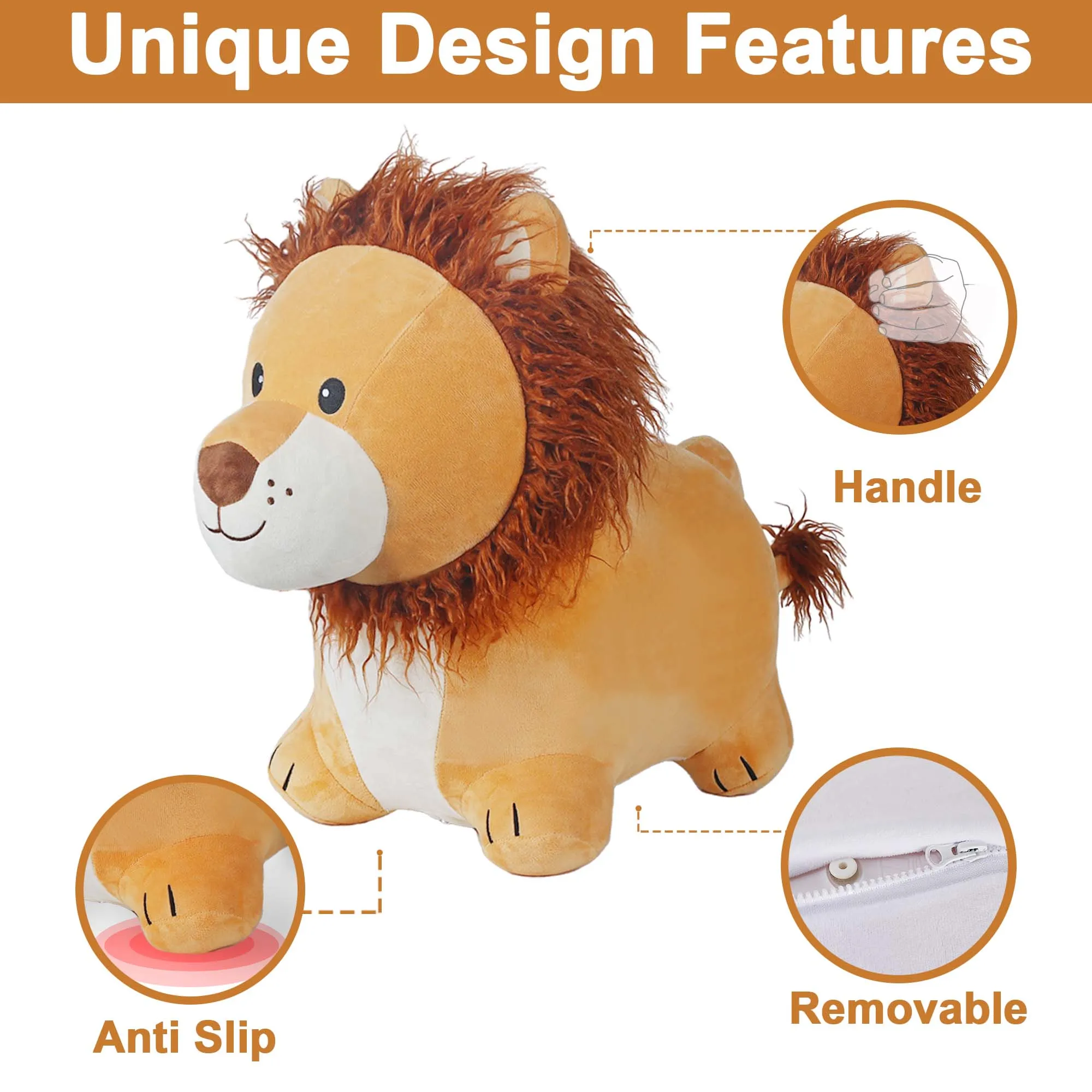 Lion Bouncy Pals Horse Plush Hopping Animal Toys