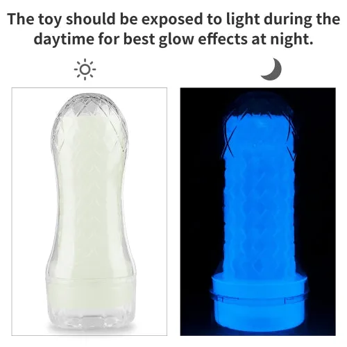 Lovetoy Lumino Play Glow-In-The-Dark Ribbed Masturbator