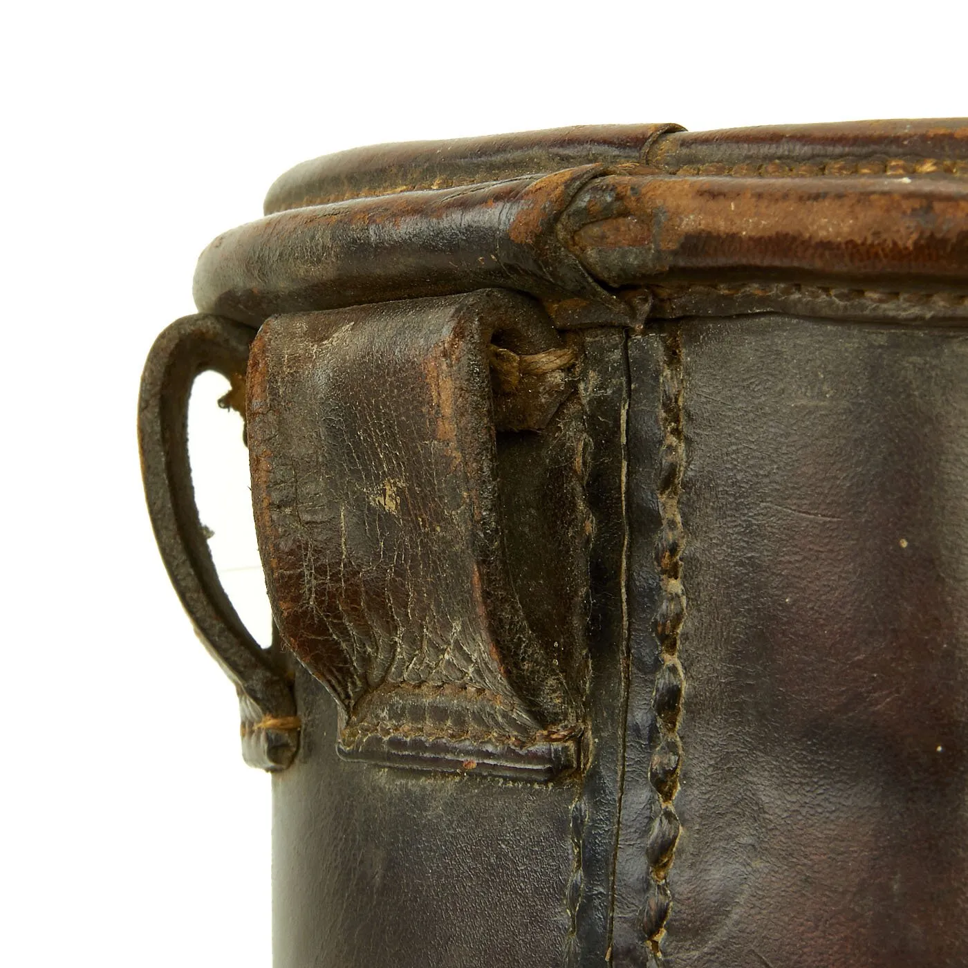 Original British Victorian Cavalry and Police Saddle Bucket Holster for Percussion Pistols