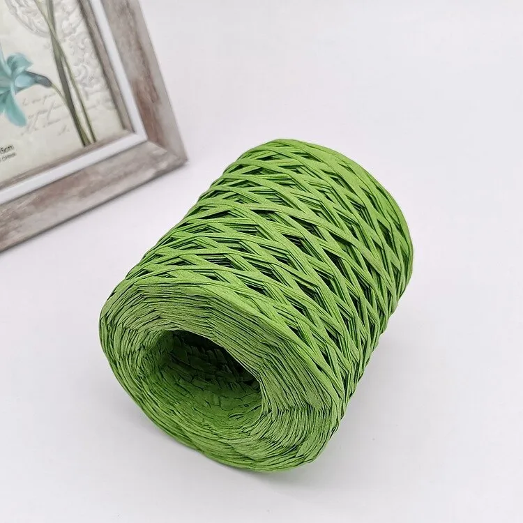 Raffia Paper Ribbon 200 Meters Decoration Wedding Rope Ribbon for Natural Paper Twine Gift Party Easter Packing Craft Wrapping