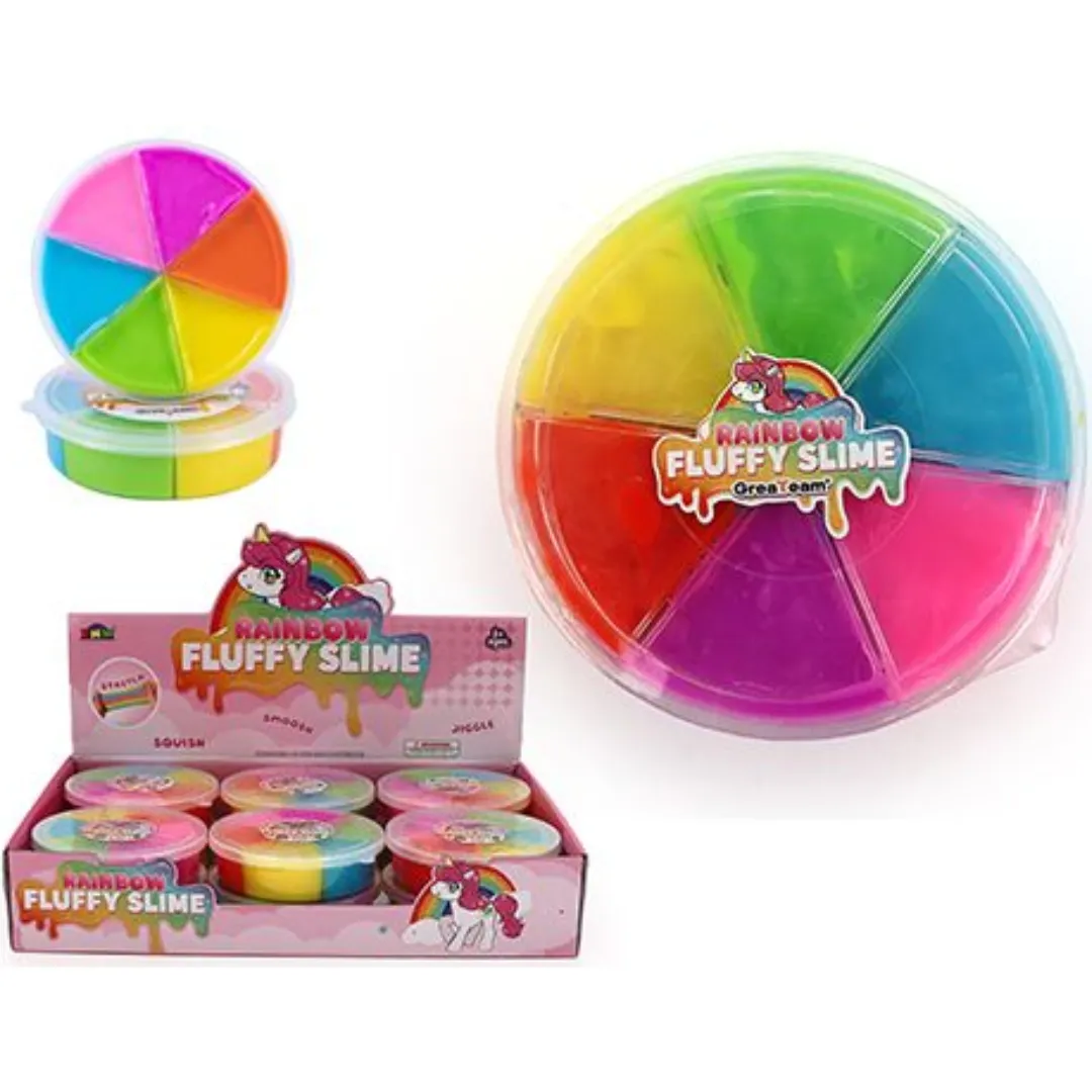 Rainbow Fluffy Slime Colour Wheel