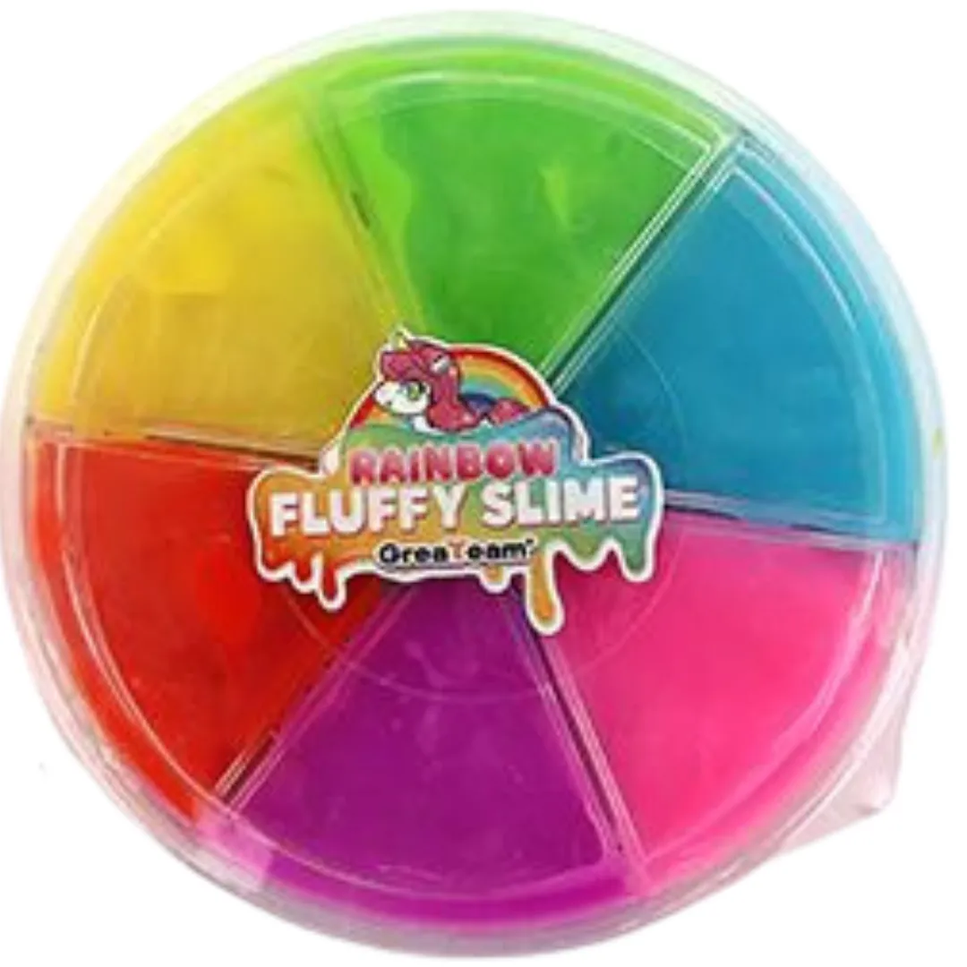 Rainbow Fluffy Slime Colour Wheel