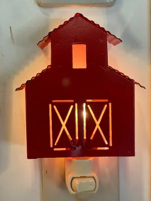 Red Barn Country Night Light