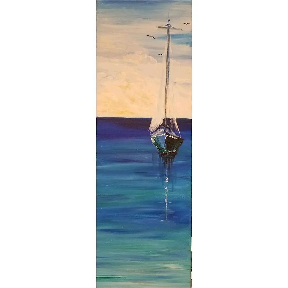 Sailboat - Full Round Diamond - 30x80cm