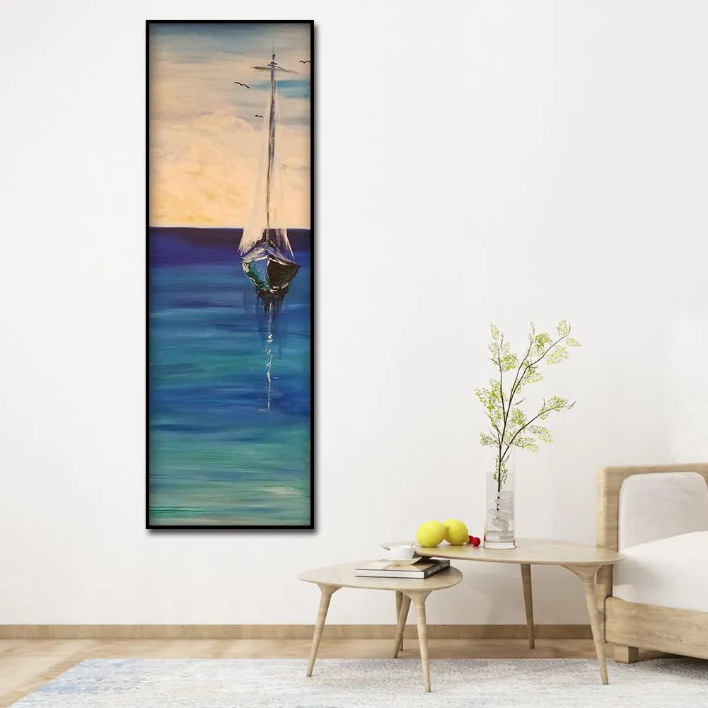 Sailboat - Full Round Diamond - 30x80cm