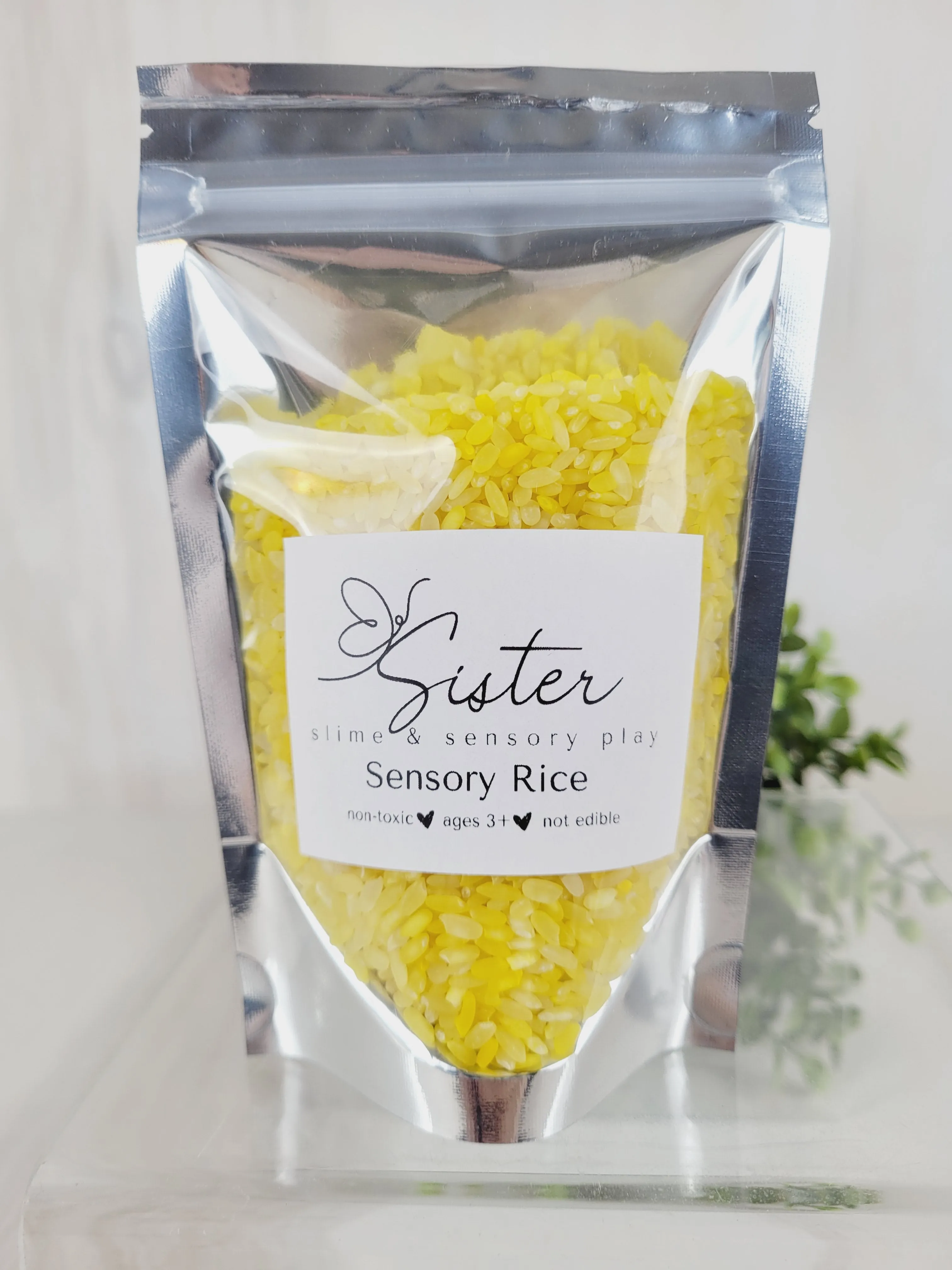 Sister Slime & Sensory Play, Sensory Rice